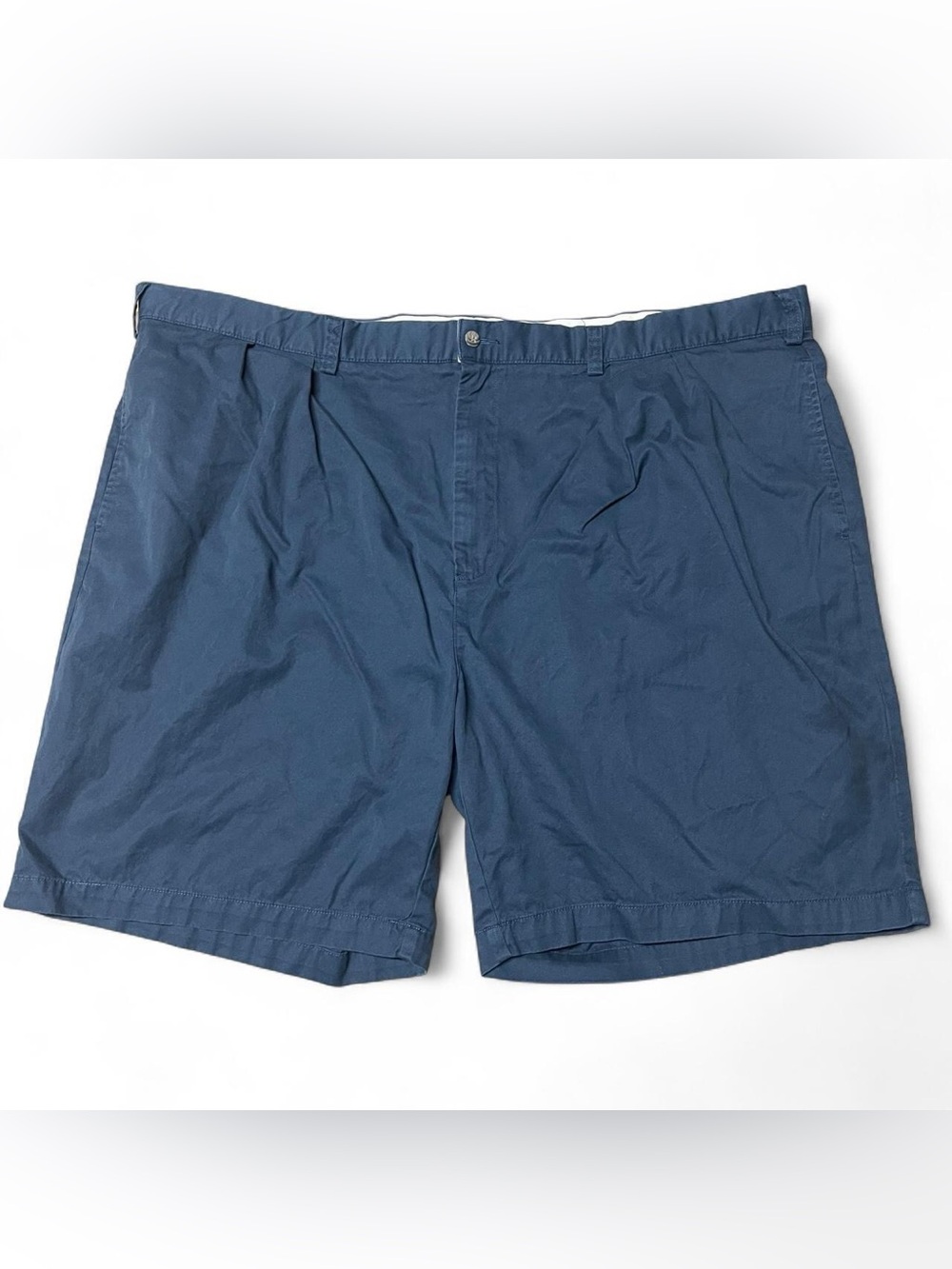 Polo Ralph Lauren Mens 52B Navy Blue Tyler Pleated Chino Shorts Big and Tall